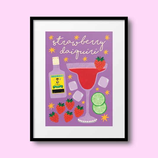 Strawberry Daiquiri A4 Print