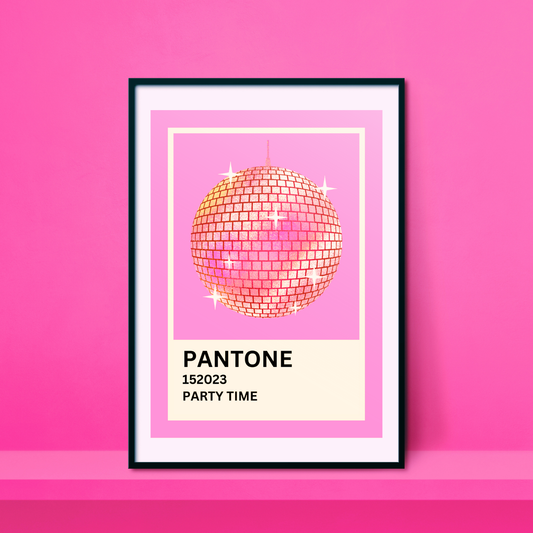 Party Time Pantone A4 Print