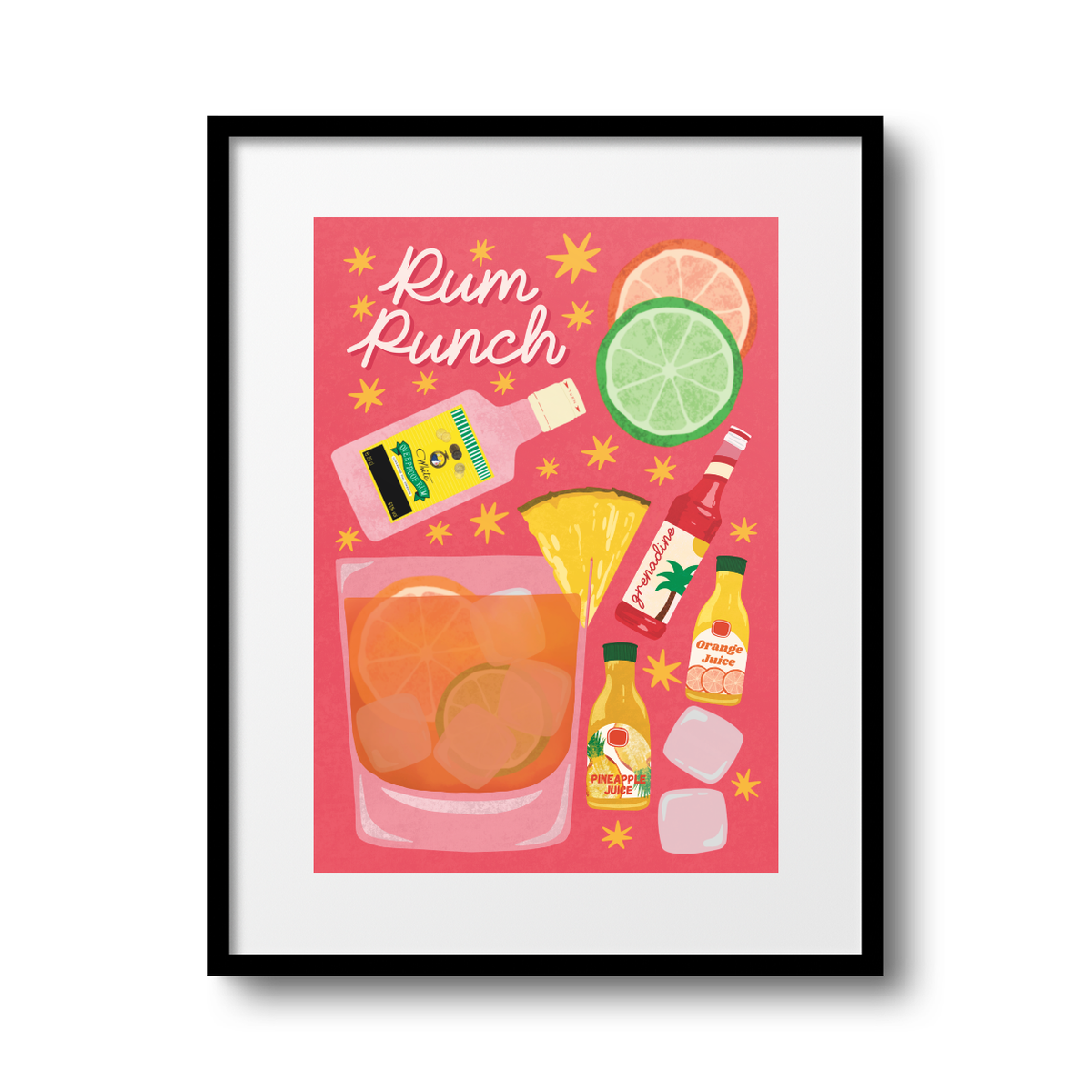 Rum Punch A4 Print