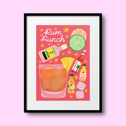 Rum Punch A4 Print