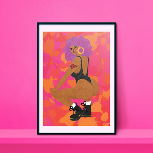 Dancing Baddie A4 Print