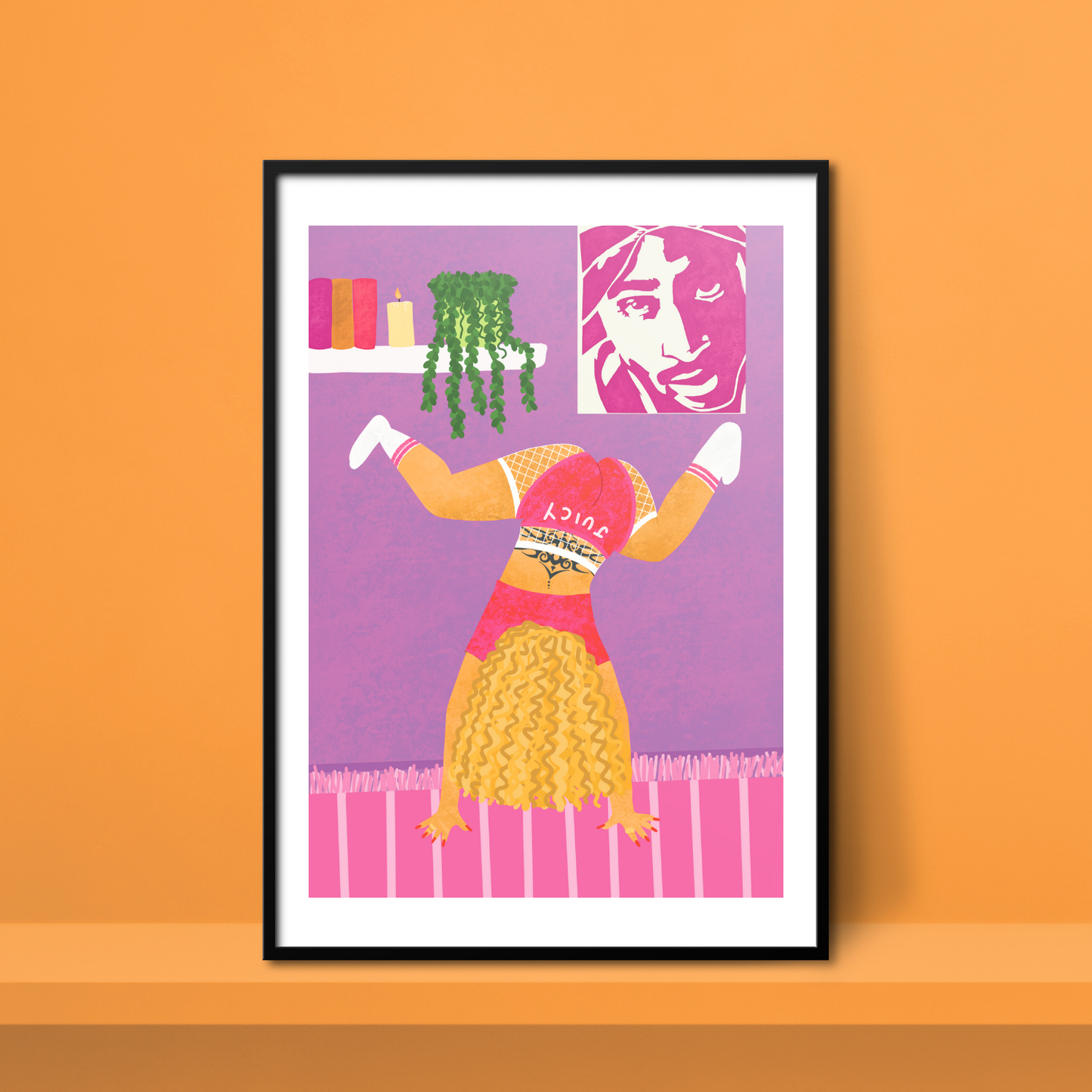 Twerking Blondie A4 Print