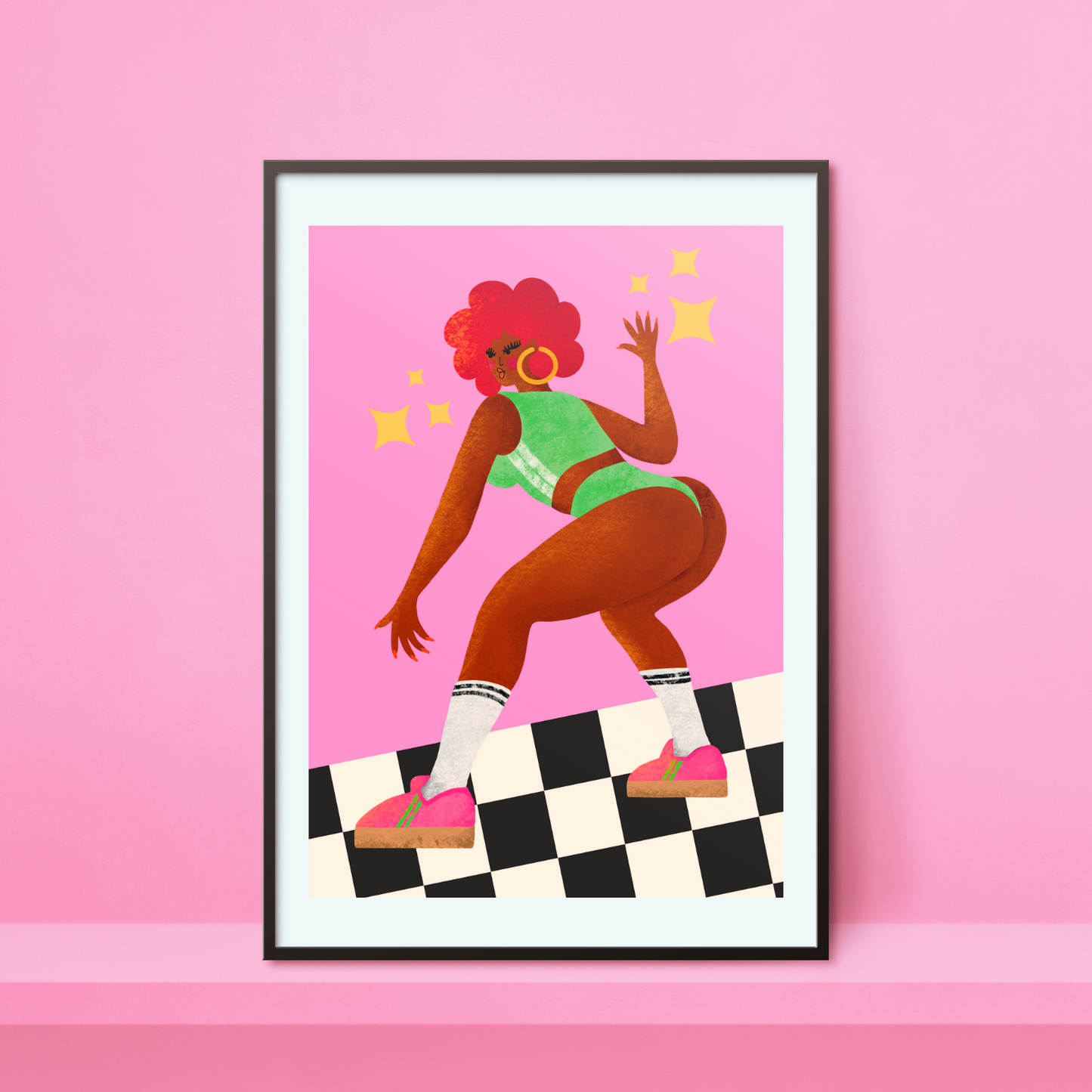 Disco Diva A4 Print