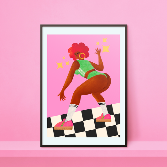 Disco Diva A4 Print