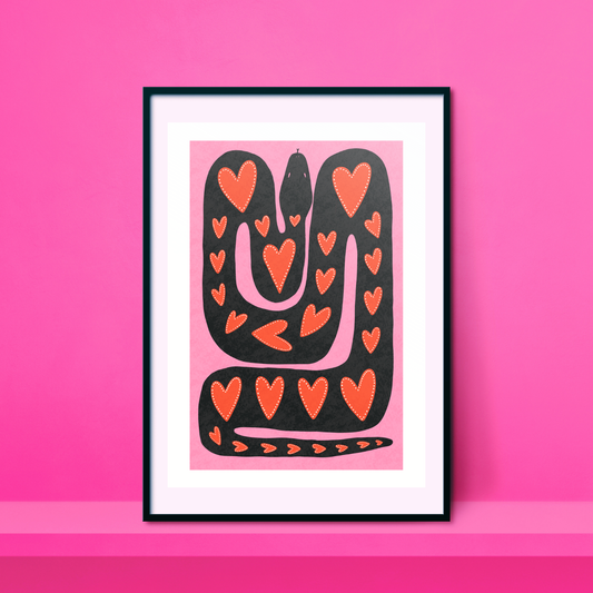 Sexy Snake A4 Print - HM