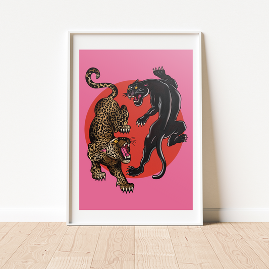 Big Cats A4 Print