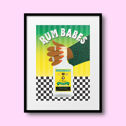 Rum Babes A4 Print
