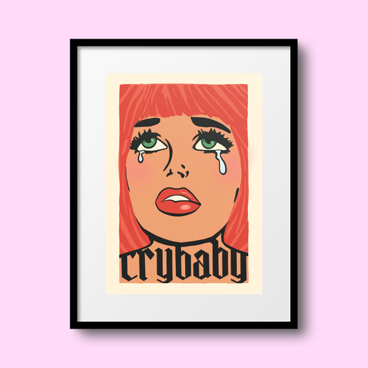Crybaby A4 Print