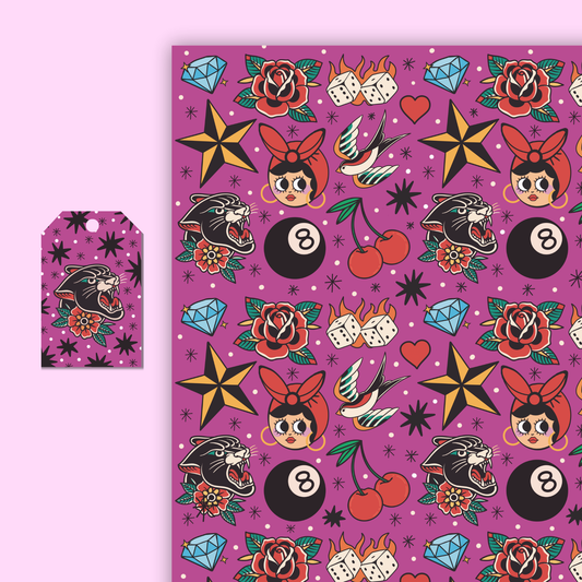 Trad Tattoo Gift Wrap