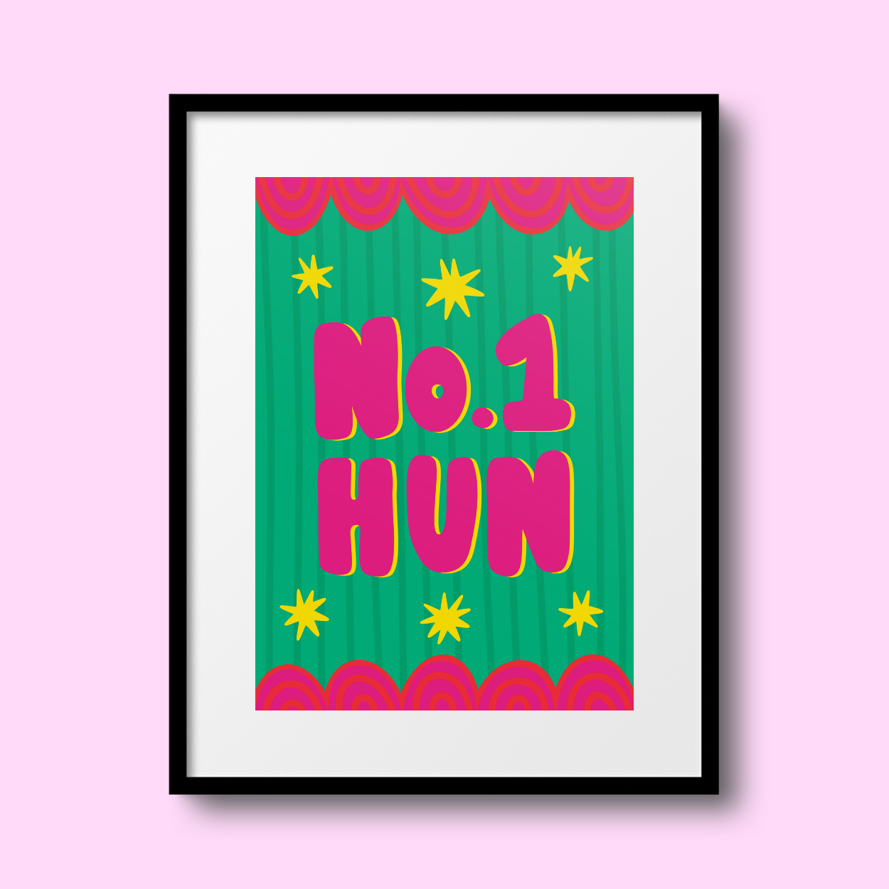 'No.1 Hun' A4 Print
