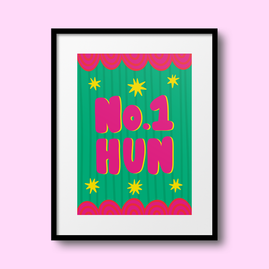 'No.1 Hun' A4 Print