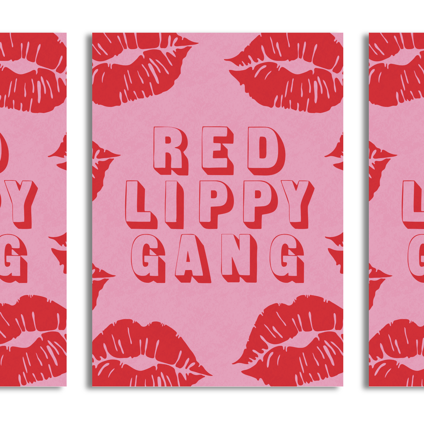 Red Lippy Gang A4 Print