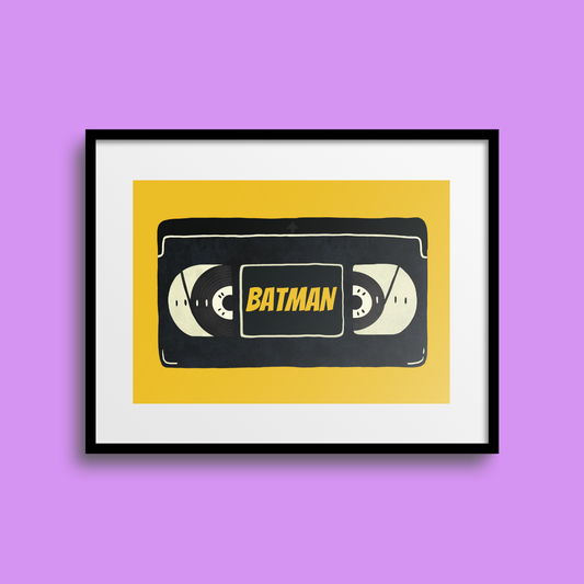 Batman VHS A5 Print
