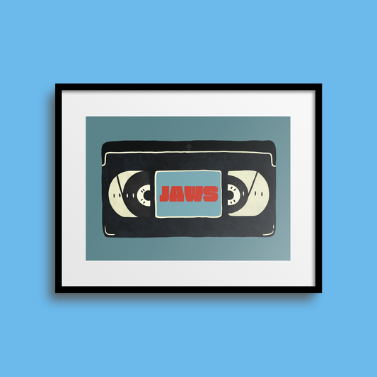 Jaws VHS A5 Print