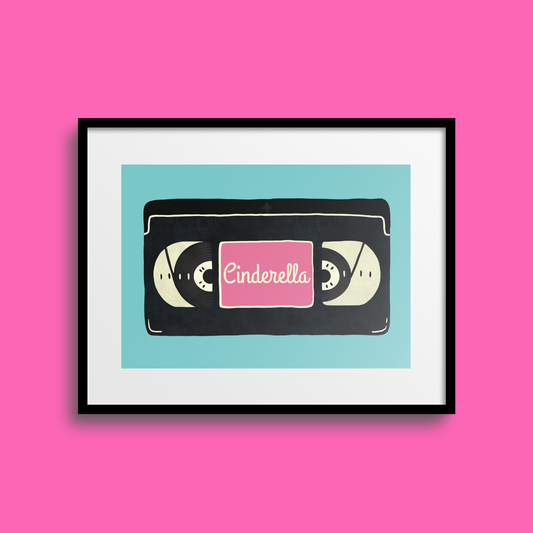 Cinderella VHS A5 Print