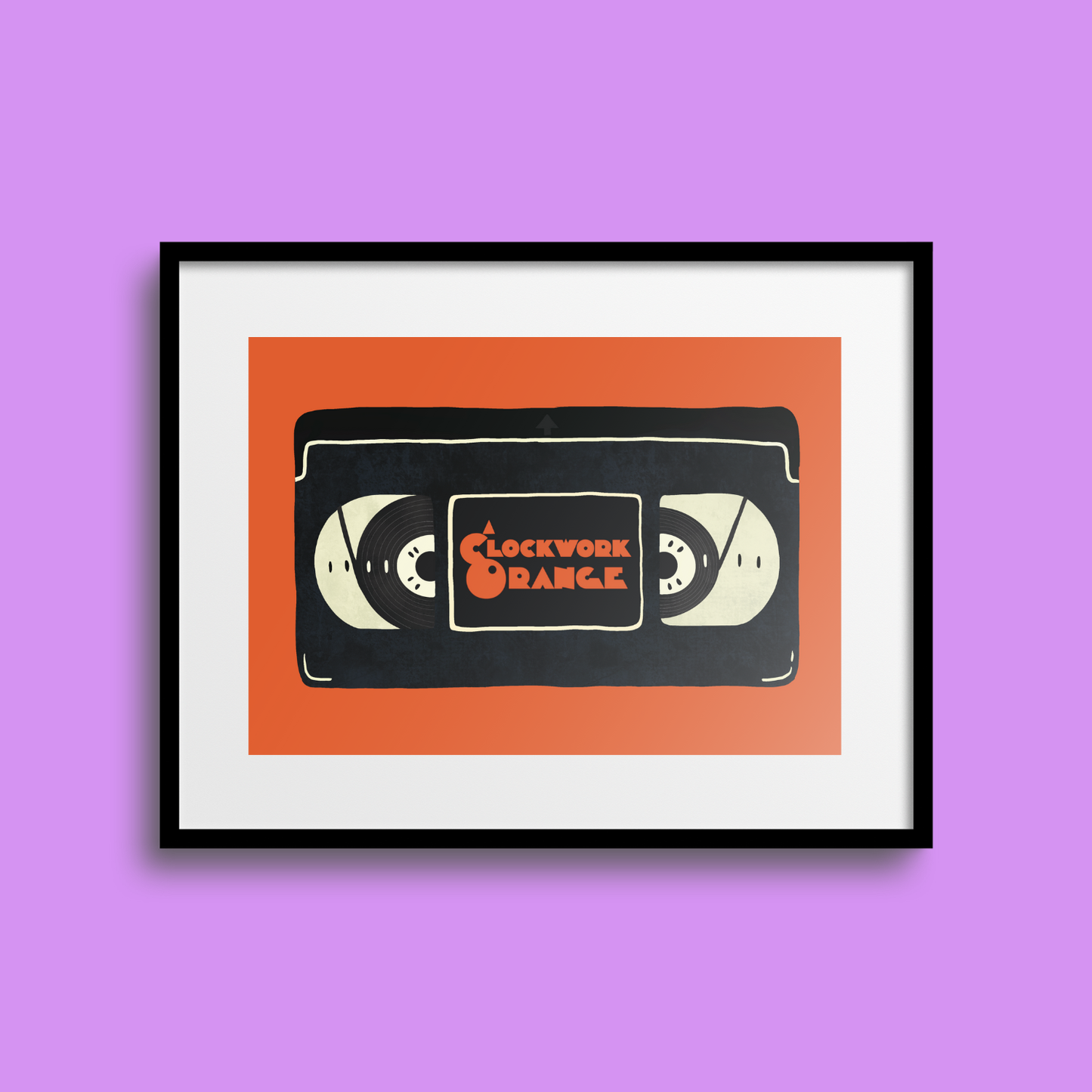 A Clockwork Orange VHS A5 Print