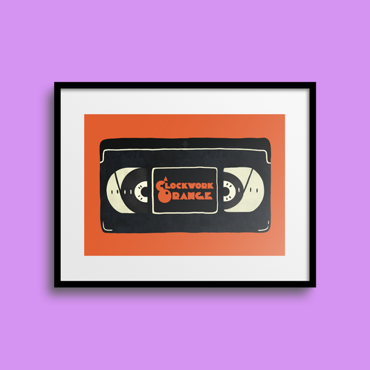 A Clockwork Orange VHS A5 Print