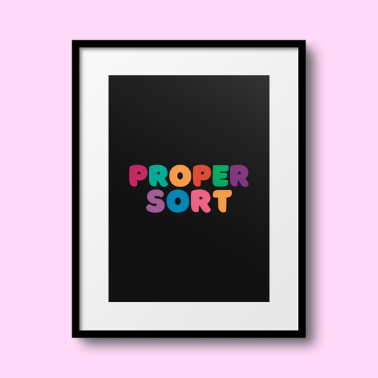 Proper Sort A4 Print - HM