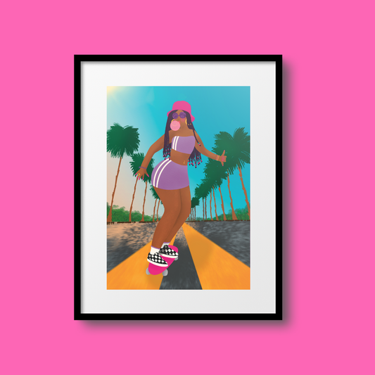 Summer Skating A5 Print - HM