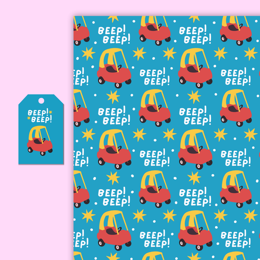 Beep Beep Gift Wrap