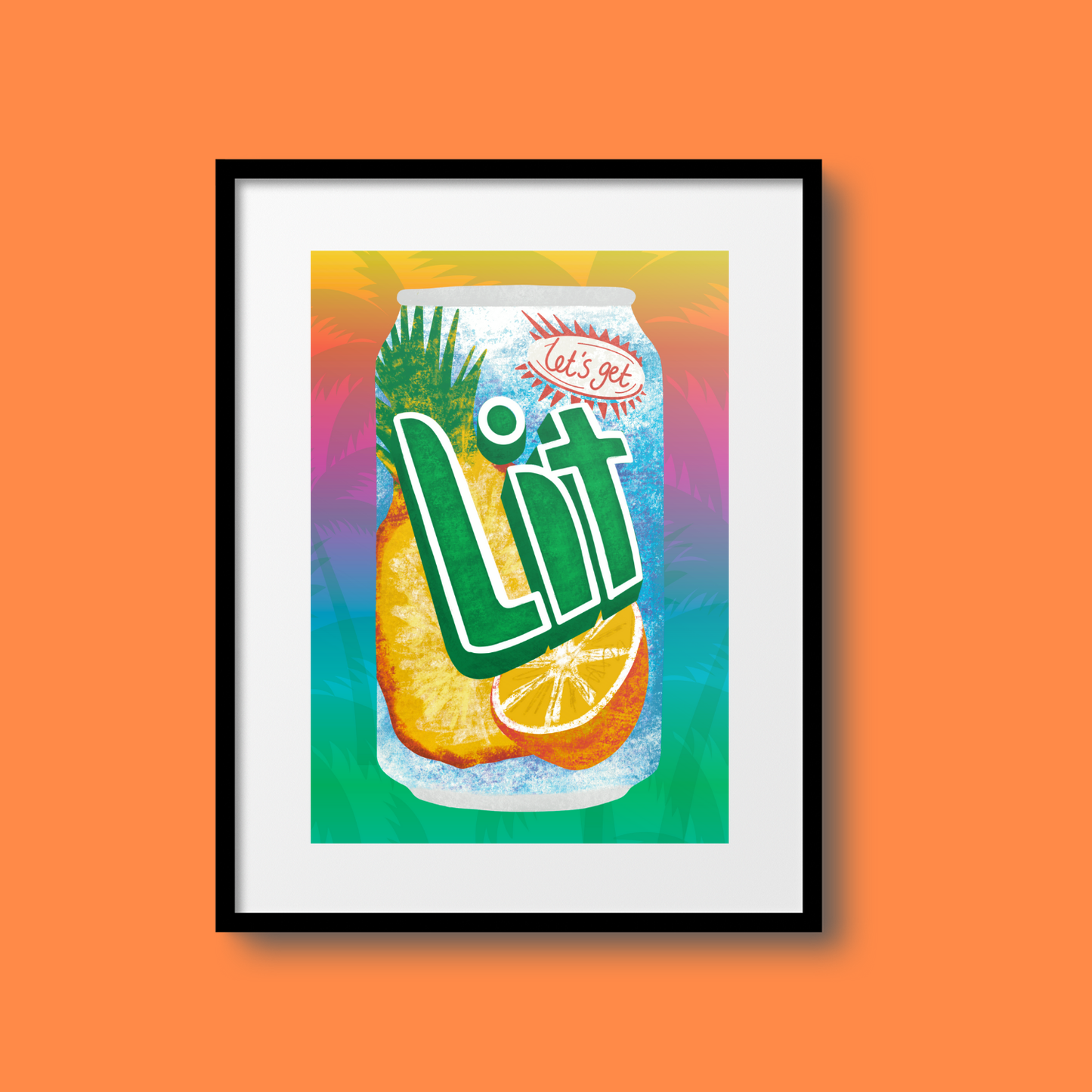 Let's Get Lit A5 Print