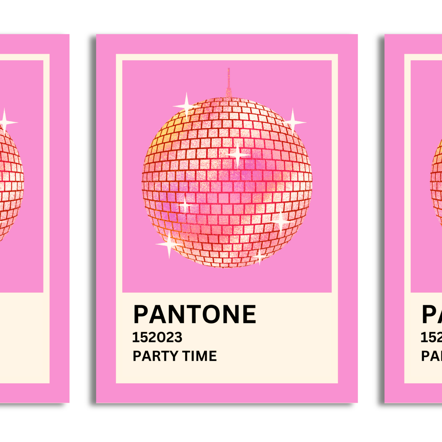 Party Time Pantone A4 Print