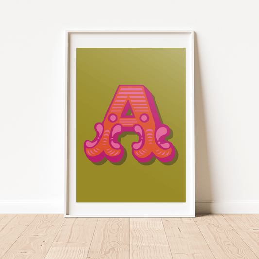 Letter 'A' A4 Print - HM