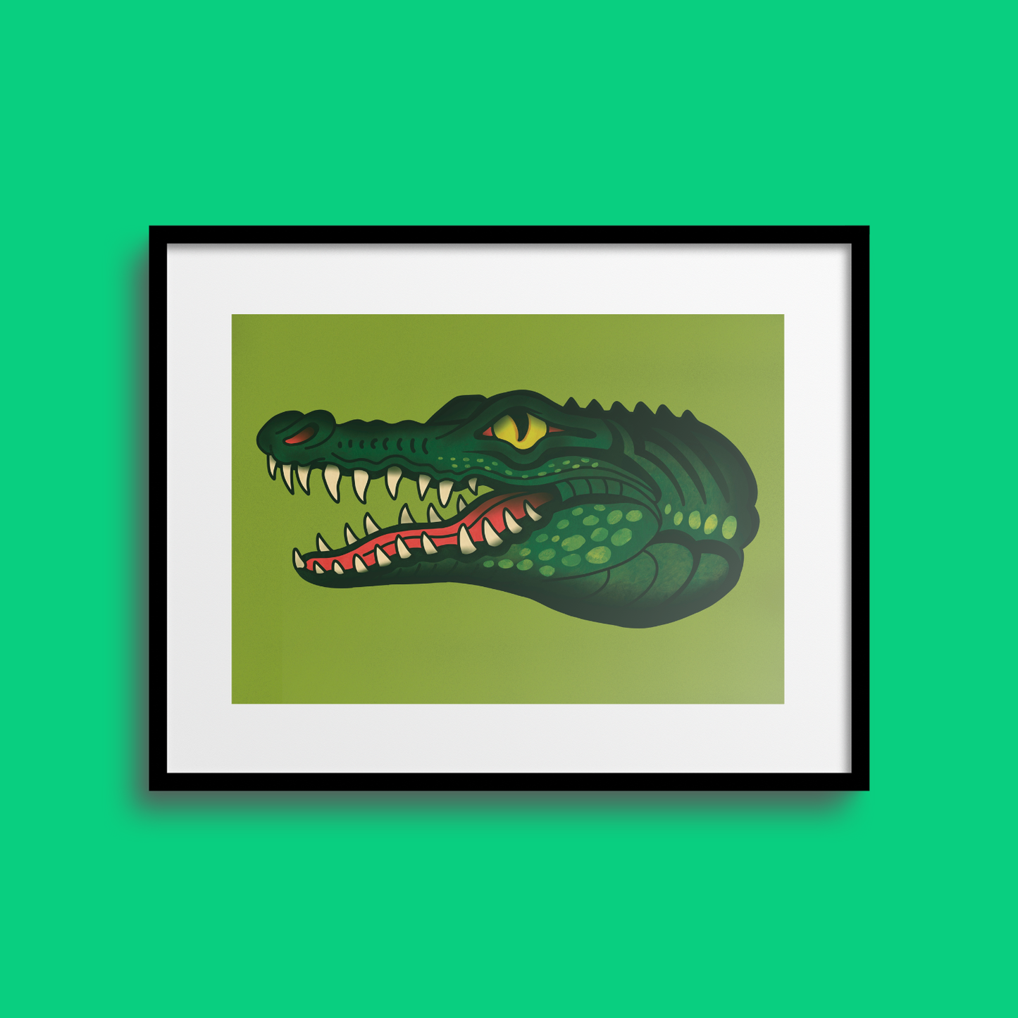 Trad Croc A4 Print