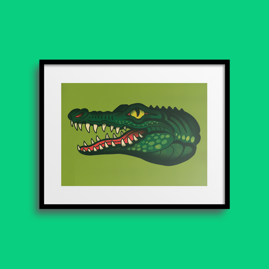 Trad Croc A4 Print